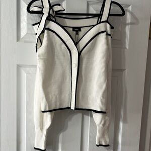 NWT express bow tie off shoulder sweater